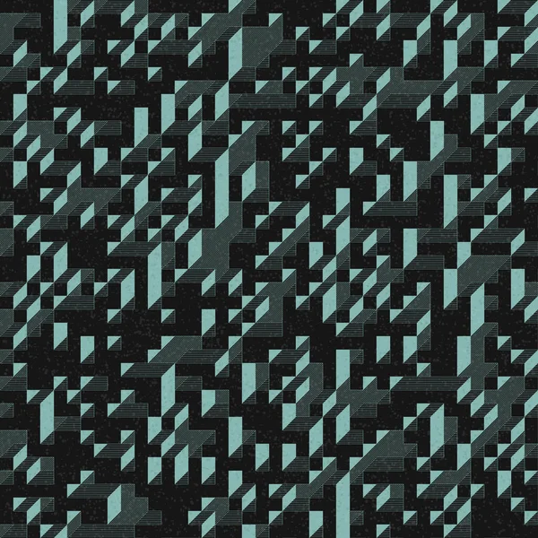 Edward Zajec 'in 1971' deki Il Cubo 'sunun uygulanması. Esasen 8 taştan oluşan bir Truchet fayans seti ve yerleştirme sanatı illüstrasyonu için kurallar