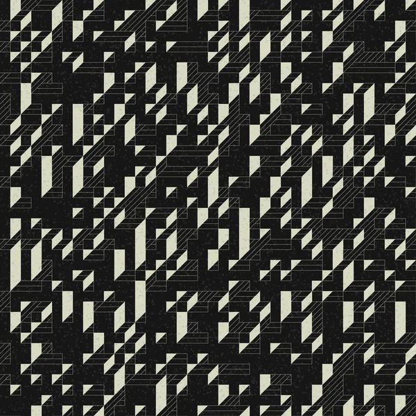 Edward Zajec 'in 1971' deki Il Cubo 'sunun uygulanması. Esasen 8 taştan oluşan bir Truchet fayans seti ve yerleştirme sanatı illüstrasyonu için kurallar