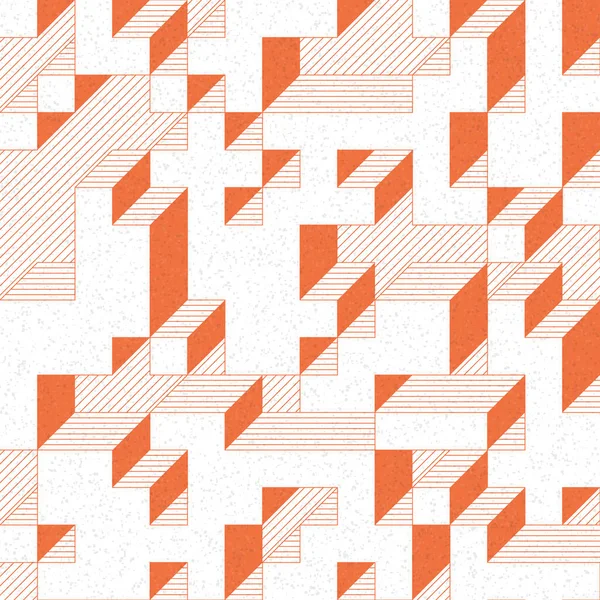 Edward Zajec 'in 1971' deki Il Cubo 'sunun uygulanması. Esasen 8 taştan oluşan bir Truchet fayans seti ve yerleştirme sanatı illüstrasyonu için kurallar