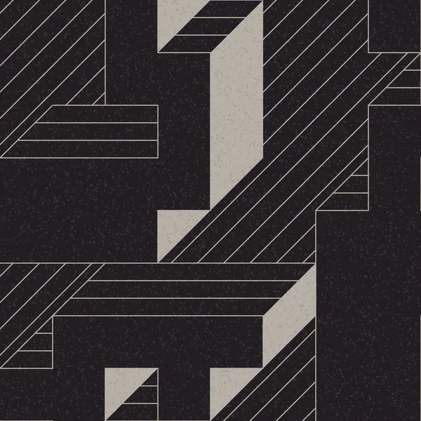 Edward Zajec 'in 1971' deki Il Cubo 'sunun uygulanması. Esasen 8 taştan oluşan bir Truchet fayans seti ve yerleştirme sanatı illüstrasyonu için kurallar