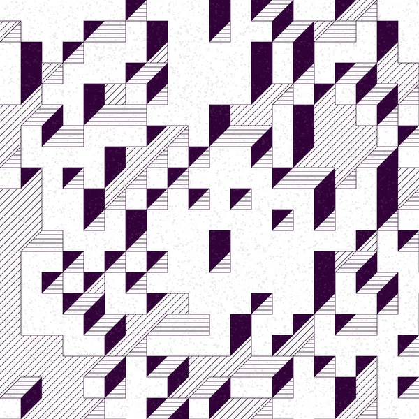 Edward Zajec 'in 1971' deki Il Cubo 'sunun uygulanması. Esasen 8 taştan oluşan bir Truchet fayans seti ve yerleştirme sanatı illüstrasyonu için kurallar