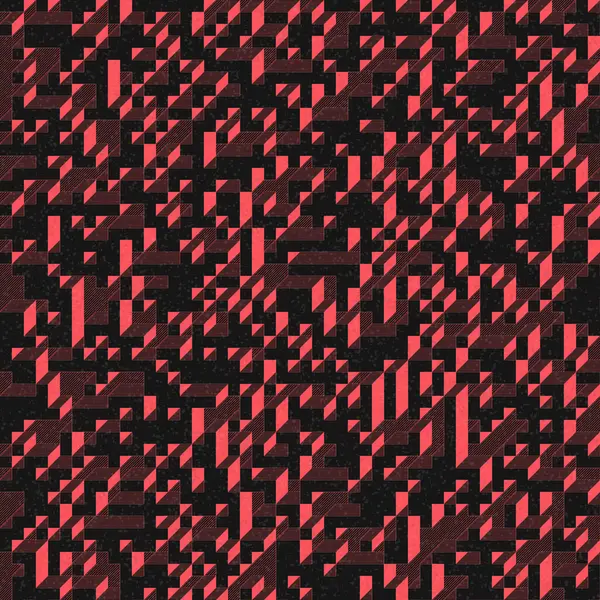 Edward Zajec 'in 1971' deki Il Cubo 'sunun uygulanması. Esasen 8 taştan oluşan bir Truchet fayans seti ve yerleştirme sanatı illüstrasyonu için kurallar