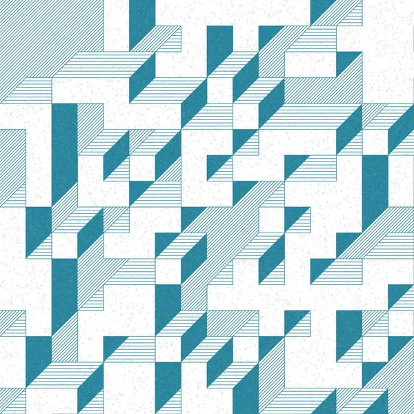 Edward Zajec 'in 1971' deki Il Cubo 'sunun uygulanması. Esasen 8 taştan oluşan bir Truchet fayans seti ve yerleştirme sanatı illüstrasyonu için kurallar