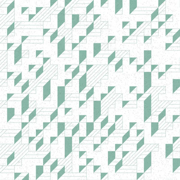 Edward Zajec 'in 1971' deki Il Cubo 'sunun uygulanması. Esasen 8 taştan oluşan bir Truchet fayans seti ve yerleştirme sanatı illüstrasyonu için kurallar