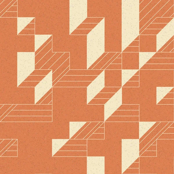 Edward Zajec 'in 1971' deki Il Cubo 'sunun uygulanması. Esasen 8 taştan oluşan bir Truchet fayans seti ve yerleştirme sanatı illüstrasyonu için kurallar