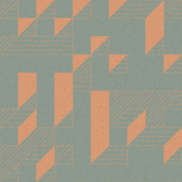 Edward Zajec 'in 1971' deki Il Cubo 'sunun uygulanması. Esasen 8 taştan oluşan bir Truchet fayans seti ve yerleştirme sanatı illüstrasyonu için kurallar