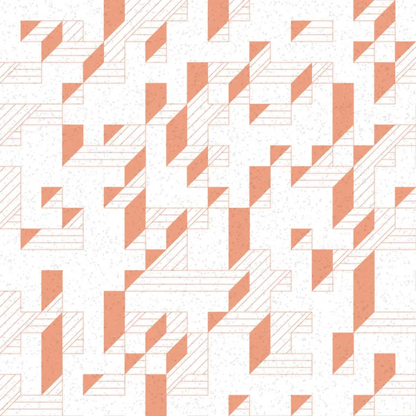 Edward Zajec 'in 1971' deki Il Cubo 'sunun uygulanması. Esasen 8 taştan oluşan bir Truchet fayans seti ve yerleştirme sanatı illüstrasyonu için kurallar