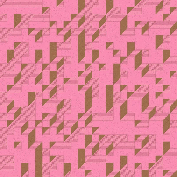 Edward Zajec 'in 1971' deki Il Cubo 'sunun uygulanması. Esasen 8 taştan oluşan bir Truchet fayans seti ve yerleştirme sanatı illüstrasyonu için kurallar