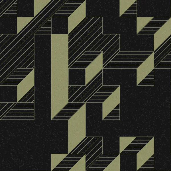 Edward Zajec 'in 1971' deki Il Cubo 'sunun uygulanması. Esasen 8 taştan oluşan bir Truchet fayans seti ve yerleştirme sanatı illüstrasyonu için kurallar