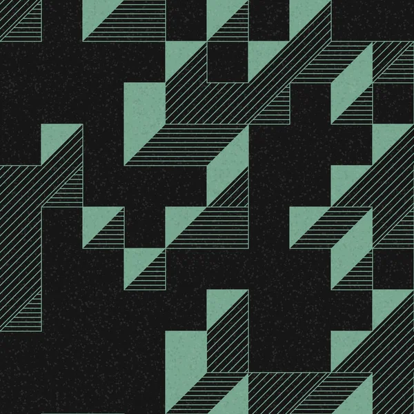 Edward Zajec 'in 1971' deki Il Cubo 'sunun uygulanması. Esasen 8 taştan oluşan bir Truchet fayans seti ve yerleştirme sanatı illüstrasyonu için kurallar