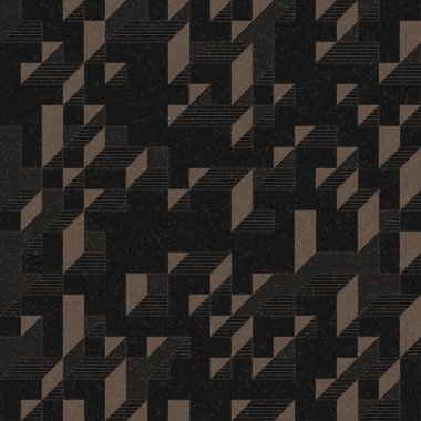 Edward Zajec 'in 1971' deki Il Cubo 'sunun uygulanması. Esasen 8 taştan oluşan bir Truchet fayans seti ve yerleştirme sanatı illüstrasyonu için kurallar