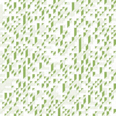 Edward Zajec 'in 1971' deki Il Cubo 'sunun uygulanması. Esasen 8 taştan oluşan bir Truchet fayans seti ve yerleştirme sanatı illüstrasyonu için kurallar