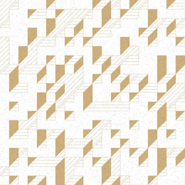 Edward Zajec 'in 1971' deki Il Cubo 'sunun uygulanması. Esasen 8 taştan oluşan bir Truchet fayans seti ve yerleştirme sanatı illüstrasyonu için kurallar