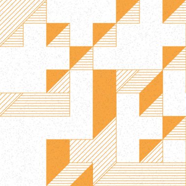 Edward Zajec 'in 1971' deki Il Cubo 'sunun uygulanması. Esasen 8 taştan oluşan bir Truchet fayans seti ve yerleştirme sanatı illüstrasyonu için kurallar