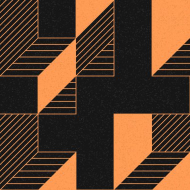 Edward Zajec 'in 1971' deki Il Cubo 'sunun uygulanması. Esasen 8 taştan oluşan bir Truchet fayans seti ve yerleştirme sanatı illüstrasyonu için kurallar