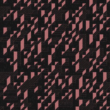 Edward Zajec 'in 1971' deki Il Cubo 'sunun uygulanması. Esasen 8 taştan oluşan bir Truchet fayans seti ve yerleştirme sanatı illüstrasyonu için kurallar