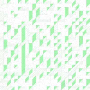 Edward Zajec 'in 1971' deki Il Cubo 'sunun uygulanması. Esasen 8 taştan oluşan bir Truchet fayans seti ve yerleştirme sanatı illüstrasyonu için kurallar