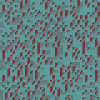 Edward Zajec 'in 1971' deki Il Cubo 'sunun uygulanması. Esasen 8 taştan oluşan bir Truchet fayans seti ve yerleştirme sanatı illüstrasyonu için kurallar