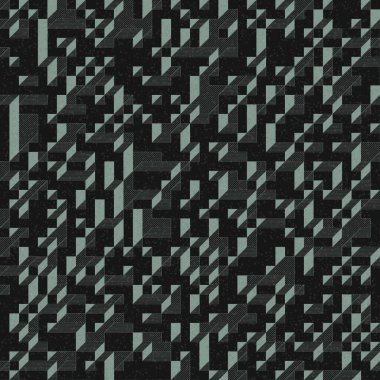 Edward Zajec 'in 1971' deki Il Cubo 'sunun uygulanması. Esasen 8 taştan oluşan bir Truchet fayans seti ve yerleştirme sanatı illüstrasyonu için kurallar