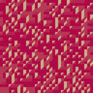 Edward Zajec 'in 1971' deki Il Cubo 'sunun uygulanması. Esasen 8 taştan oluşan bir Truchet fayans seti ve yerleştirme sanatı illüstrasyonu için kurallar