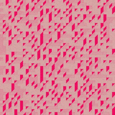 Edward Zajec 'in 1971' deki Il Cubo 'sunun uygulanması. Esasen 8 taştan oluşan bir Truchet fayans seti ve yerleştirme sanatı illüstrasyonu için kurallar