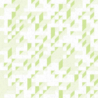 Edward Zajec 'in 1971' deki Il Cubo 'sunun uygulanması. Esasen 8 taştan oluşan bir Truchet fayans seti ve yerleştirme sanatı illüstrasyonu için kurallar