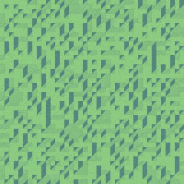 Edward Zajec 'in 1971' deki Il Cubo 'sunun uygulanması. Esasen 8 taştan oluşan bir Truchet fayans seti ve yerleştirme sanatı illüstrasyonu için kurallar