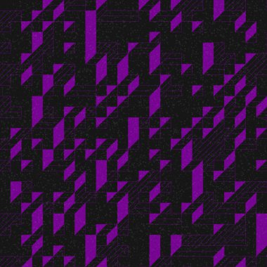 Edward Zajec 'in 1971' deki Il Cubo 'sunun uygulanması. Esasen 8 taştan oluşan bir Truchet fayans seti ve yerleştirme sanatı illüstrasyonu için kurallar