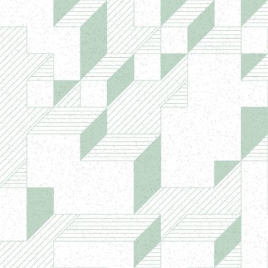 Edward Zajec 'in 1971' deki Il Cubo 'sunun uygulanması. Esasen 8 taştan oluşan bir Truchet fayans seti ve yerleştirme sanatı illüstrasyonu için kurallar