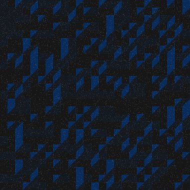 Edward Zajec 'in 1971' deki Il Cubo 'sunun uygulanması. Esasen 8 taştan oluşan bir Truchet fayans seti ve yerleştirme sanatı illüstrasyonu için kurallar