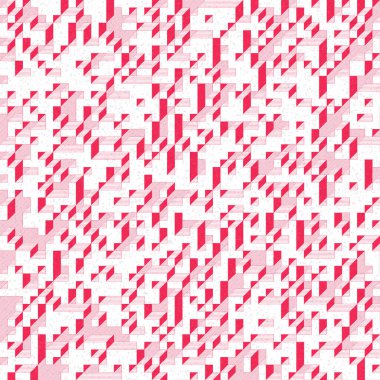 Edward Zajec 'in 1971' deki Il Cubo 'sunun uygulanması. Esasen 8 taştan oluşan bir Truchet fayans seti ve yerleştirme sanatı illüstrasyonu için kurallar