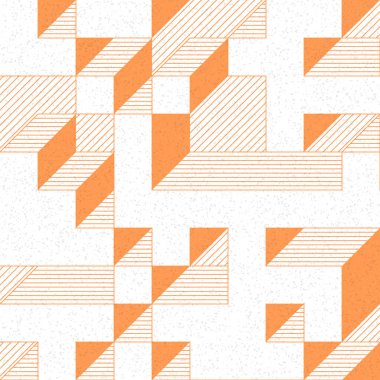 Edward Zajec 'in 1971' deki Il Cubo 'sunun uygulanması. Esasen 8 taştan oluşan bir Truchet fayans seti ve yerleştirme sanatı illüstrasyonu için kurallar