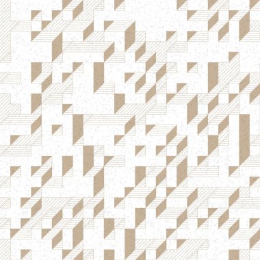 Edward Zajec 'in 1971' deki Il Cubo 'sunun uygulanması. Esasen 8 taştan oluşan bir Truchet fayans seti ve yerleştirme sanatı illüstrasyonu için kurallar