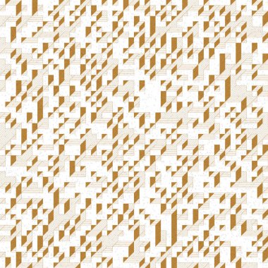 Edward Zajec 'in 1971' deki Il Cubo 'sunun uygulanması. Esasen 8 taştan oluşan bir Truchet fayans seti ve yerleştirme sanatı illüstrasyonu için kurallar