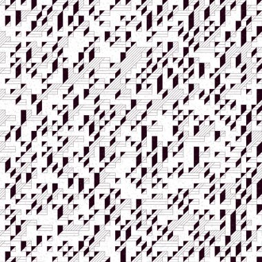 Edward Zajec 'in 1971' deki Il Cubo 'sunun uygulanması. Esasen 8 taştan oluşan bir Truchet fayans seti ve yerleştirme sanatı illüstrasyonu için kurallar