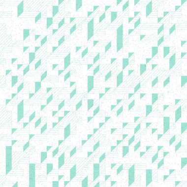 Edward Zajec 'in 1971' deki Il Cubo 'sunun uygulanması. Esasen 8 taştan oluşan bir Truchet fayans seti ve yerleştirme sanatı illüstrasyonu için kurallar