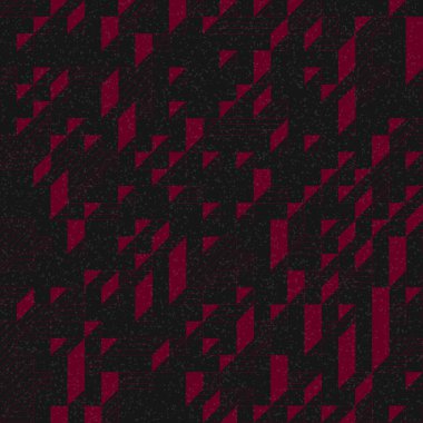 Edward Zajec 'in 1971' deki Il Cubo 'sunun uygulanması. Esasen 8 taştan oluşan bir Truchet fayans seti ve yerleştirme sanatı illüstrasyonu için kurallar