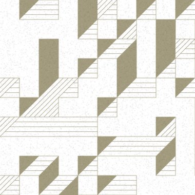 Edward Zajec 'in 1971' deki Il Cubo 'sunun uygulanması. Esasen 8 taştan oluşan bir Truchet fayans seti ve yerleştirme sanatı illüstrasyonu için kurallar