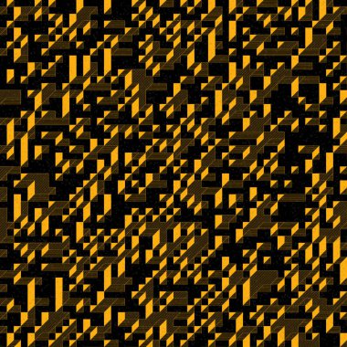 Edward Zajec 'in 1971' deki Il Cubo 'sunun uygulanması. Esasen 8 taştan oluşan bir Truchet fayans seti ve yerleştirme sanatı illüstrasyonu için kurallar