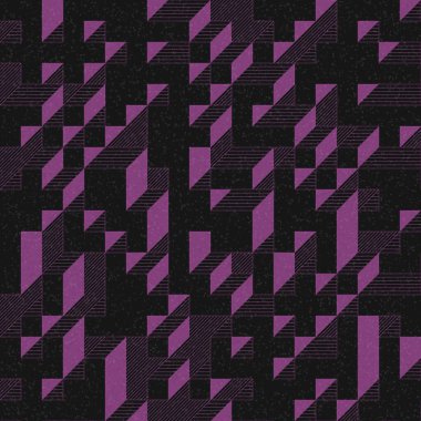 Edward Zajec 'in 1971' deki Il Cubo 'sunun uygulanması. Esasen 8 taştan oluşan bir Truchet fayans seti ve yerleştirme sanatı illüstrasyonu için kurallar