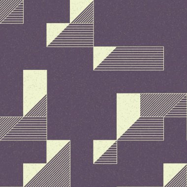 Edward Zajec 'in 1971' deki Il Cubo 'sunun uygulanması. Esasen 8 taştan oluşan bir Truchet fayans seti ve yerleştirme sanatı illüstrasyonu için kurallar