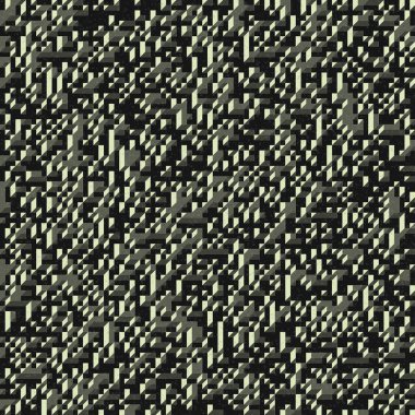 Edward Zajec 'in 1971' deki Il Cubo 'sunun uygulanması. Esasen 8 taştan oluşan bir Truchet fayans seti ve yerleştirme sanatı illüstrasyonu için kurallar