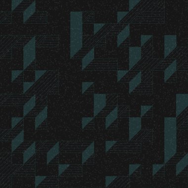 Edward Zajec 'in 1971' deki Il Cubo 'sunun uygulanması. Esasen 8 taştan oluşan bir Truchet fayans seti ve yerleştirme sanatı illüstrasyonu için kurallar