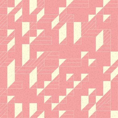 Edward Zajec 'in 1971' deki Il Cubo 'sunun uygulanması. Esasen 8 taştan oluşan bir Truchet fayans seti ve yerleştirme sanatı illüstrasyonu için kurallar