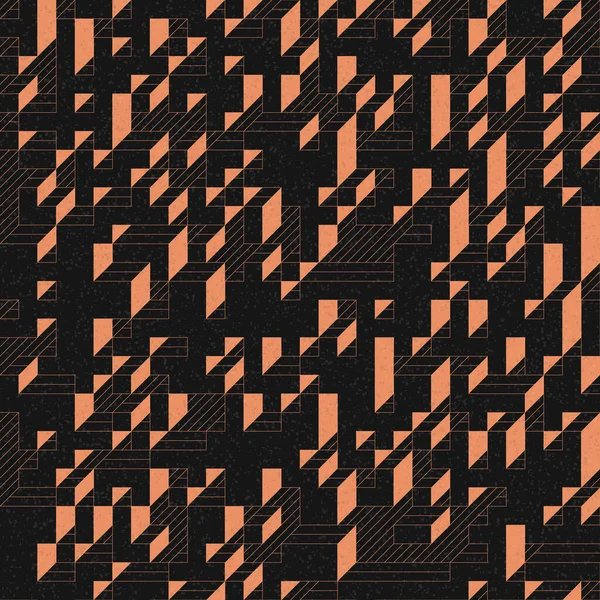 Edward Zajec 'in 1971' deki Il Cubo 'sunun uygulanması. Esasen 8 taştan oluşan bir Truchet fayans seti ve yerleştirme sanatı illüstrasyonu için kurallar