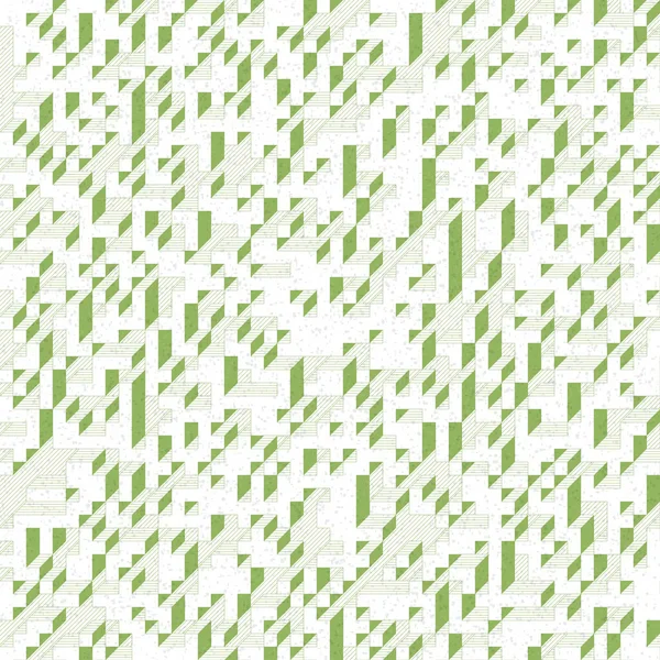 Edward Zajec 'in 1971' deki Il Cubo 'sunun uygulanması. Esasen 8 taştan oluşan bir Truchet fayans seti ve yerleştirme sanatı illüstrasyonu için kurallar