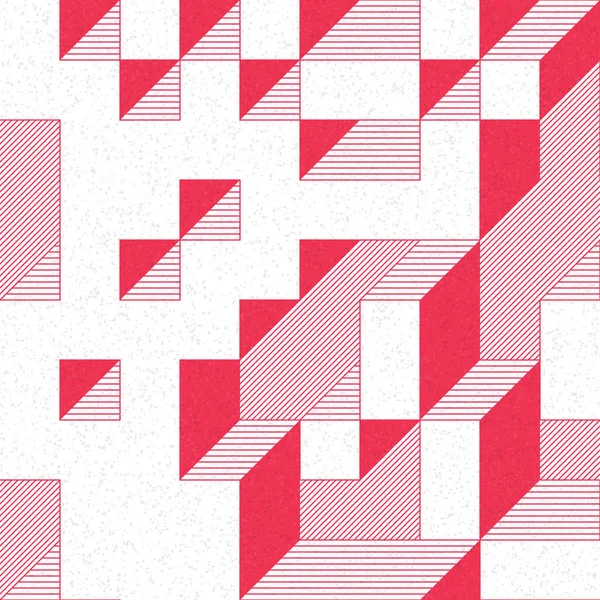 Edward Zajec 'in 1971' deki Il Cubo 'sunun uygulanması. Esasen 8 taştan oluşan bir Truchet fayans seti ve yerleştirme sanatı illüstrasyonu için kurallar