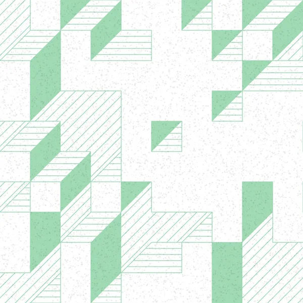 Edward Zajec 'in 1971' deki Il Cubo 'sunun uygulanması. Esasen 8 taştan oluşan bir Truchet fayans seti ve yerleştirme sanatı illüstrasyonu için kurallar