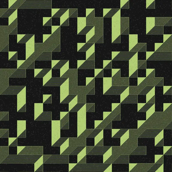 Edward Zajec 'in 1971' deki Il Cubo 'sunun uygulanması. Esasen 8 taştan oluşan bir Truchet fayans seti ve yerleştirme sanatı illüstrasyonu için kurallar