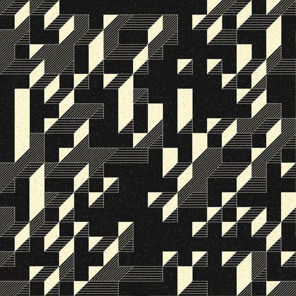 Edward Zajec 'in 1971' deki Il Cubo 'sunun uygulanması. Esasen 8 taştan oluşan bir Truchet fayans seti ve yerleştirme sanatı illüstrasyonu için kurallar